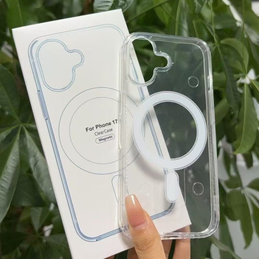 Suitable for Apple 17Promax17Pro Epoxy 16 Magnetic Two-In-One Case DIY Transparent Material Case iPhone